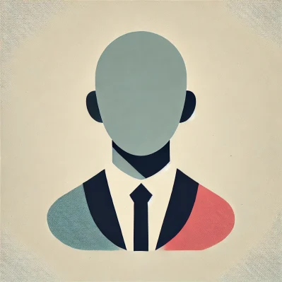 DALL·E 2024 07 18 17.07.17   A gender neutral placeholder image for a company website. The image should feature a round circle shape for the head, no hair, and a clear and simple